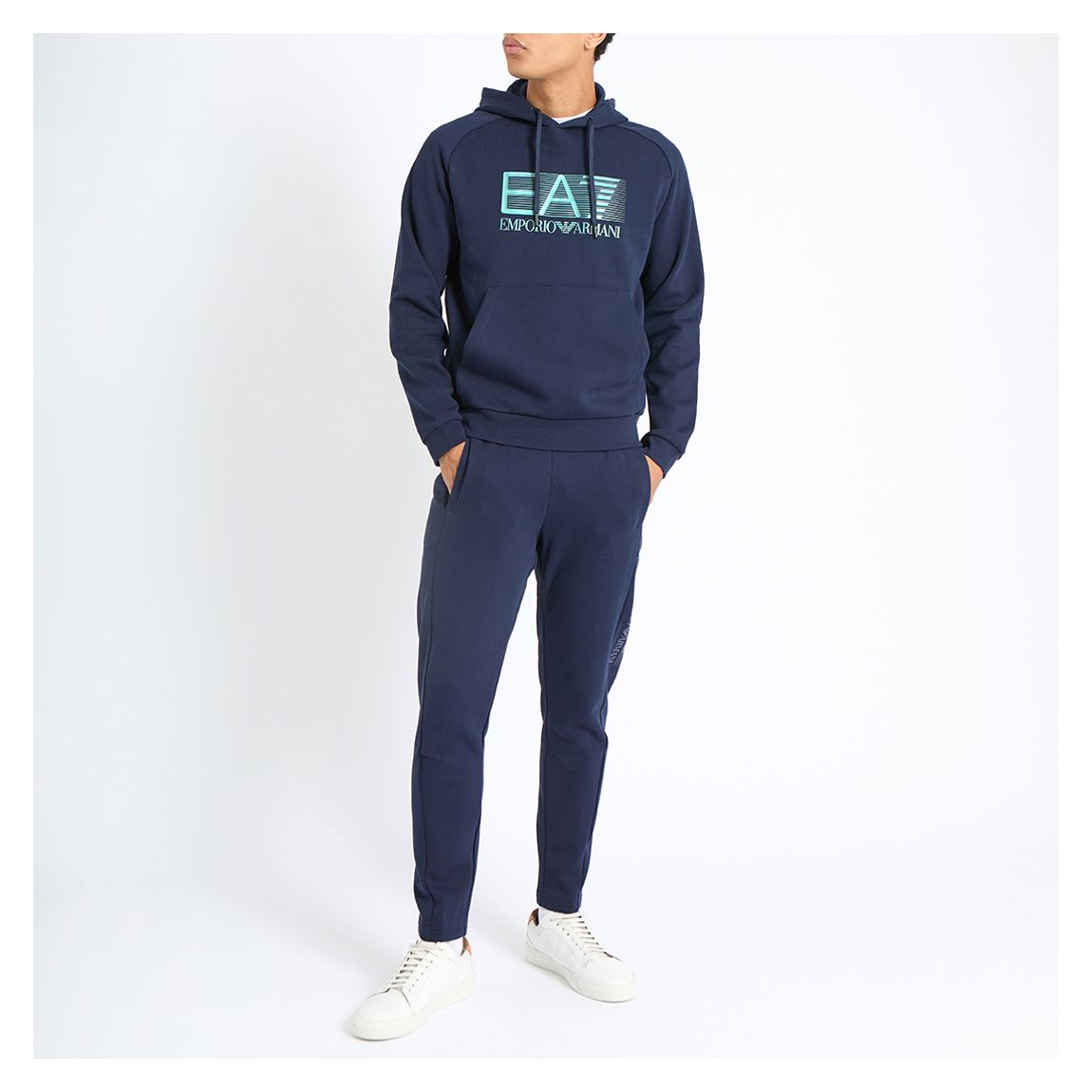 Navy Stretch Cotton Tracksuit - 2 Part Set main product photo