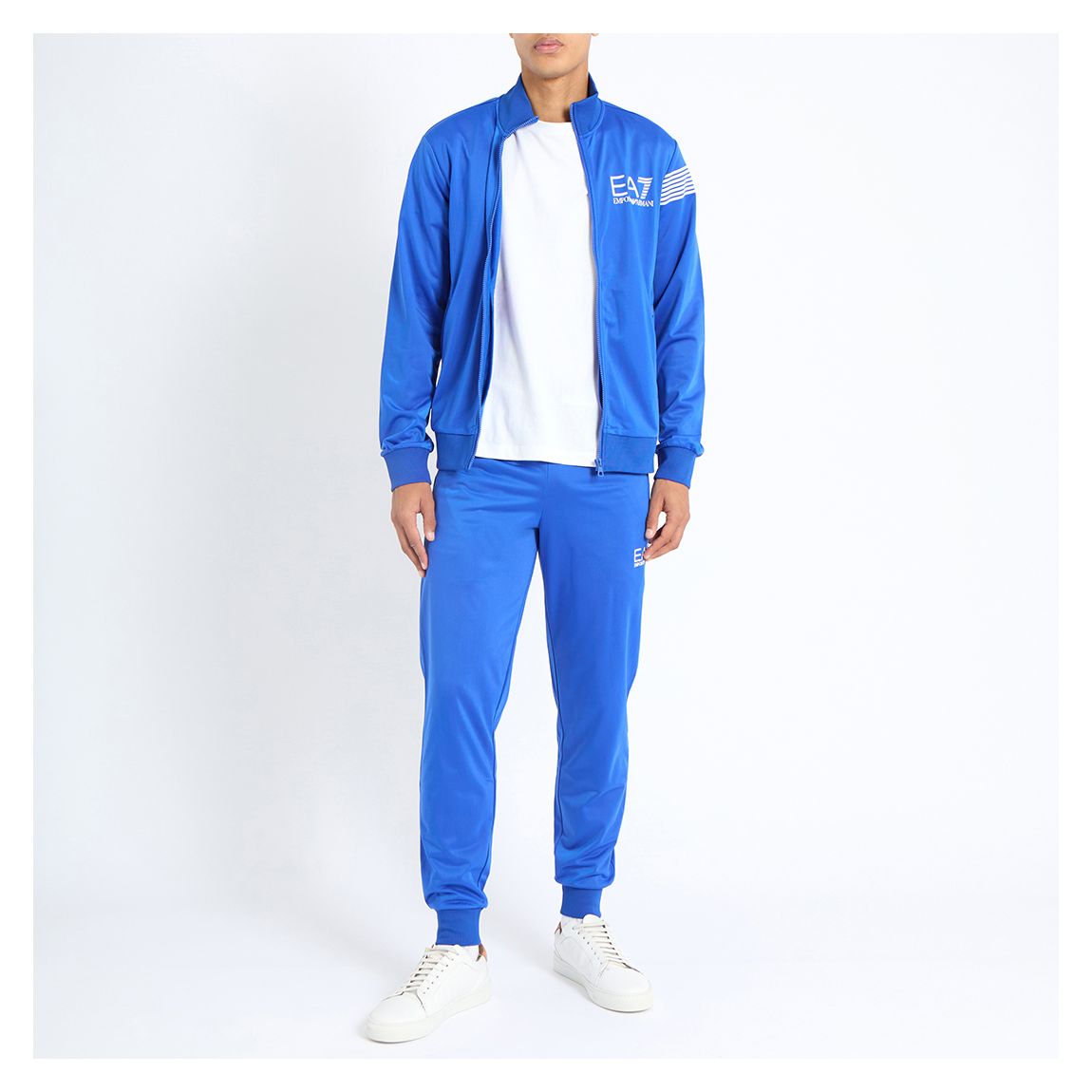 Blue Stretch Cotton Tracksuit - 2 Part Set main product photo