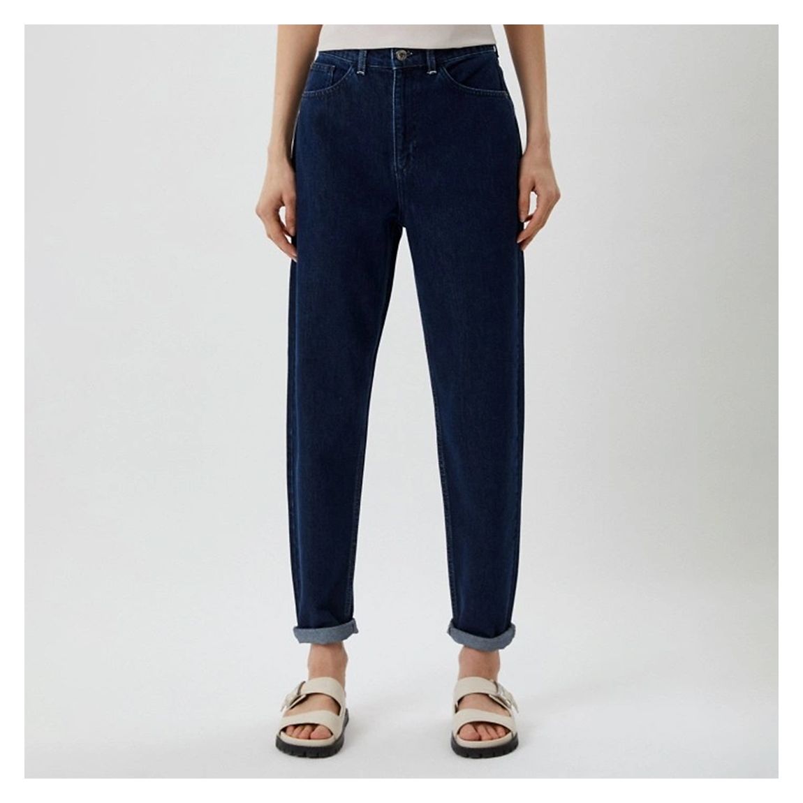 Dark Blue High Waisted Jeans main product photo