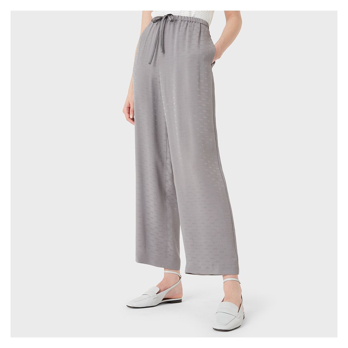 Grey Wide Leg Trousers main product photo
