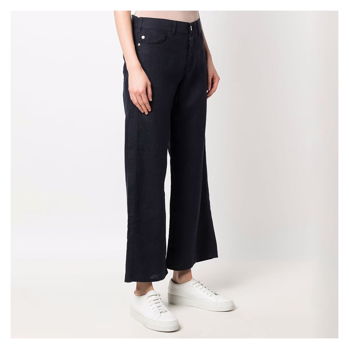 Dark Blue Linen Trousers main product photo