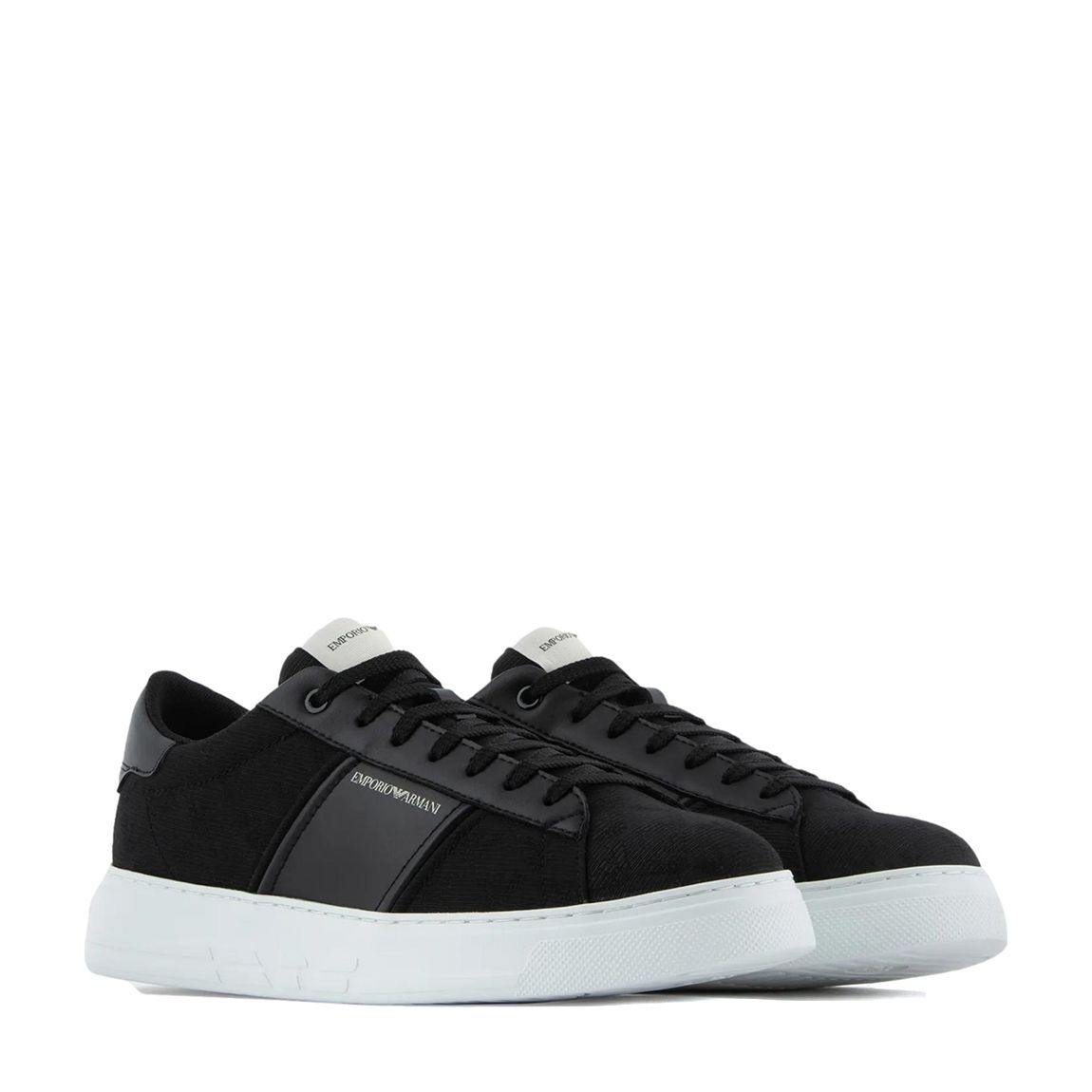 Black Cotton Blend Trainers main product photo