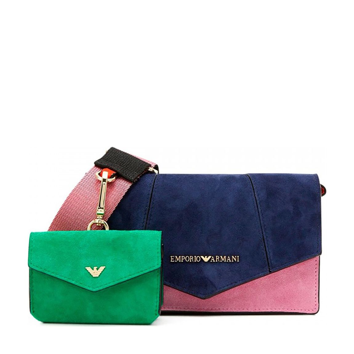 Multi Colour Suede Leather Shoulder Bag main product photo