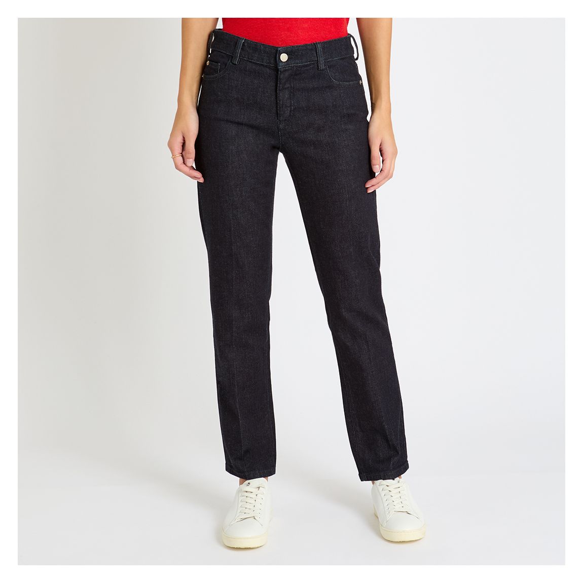Dark Blue Straight Stretch Jeans main product photo