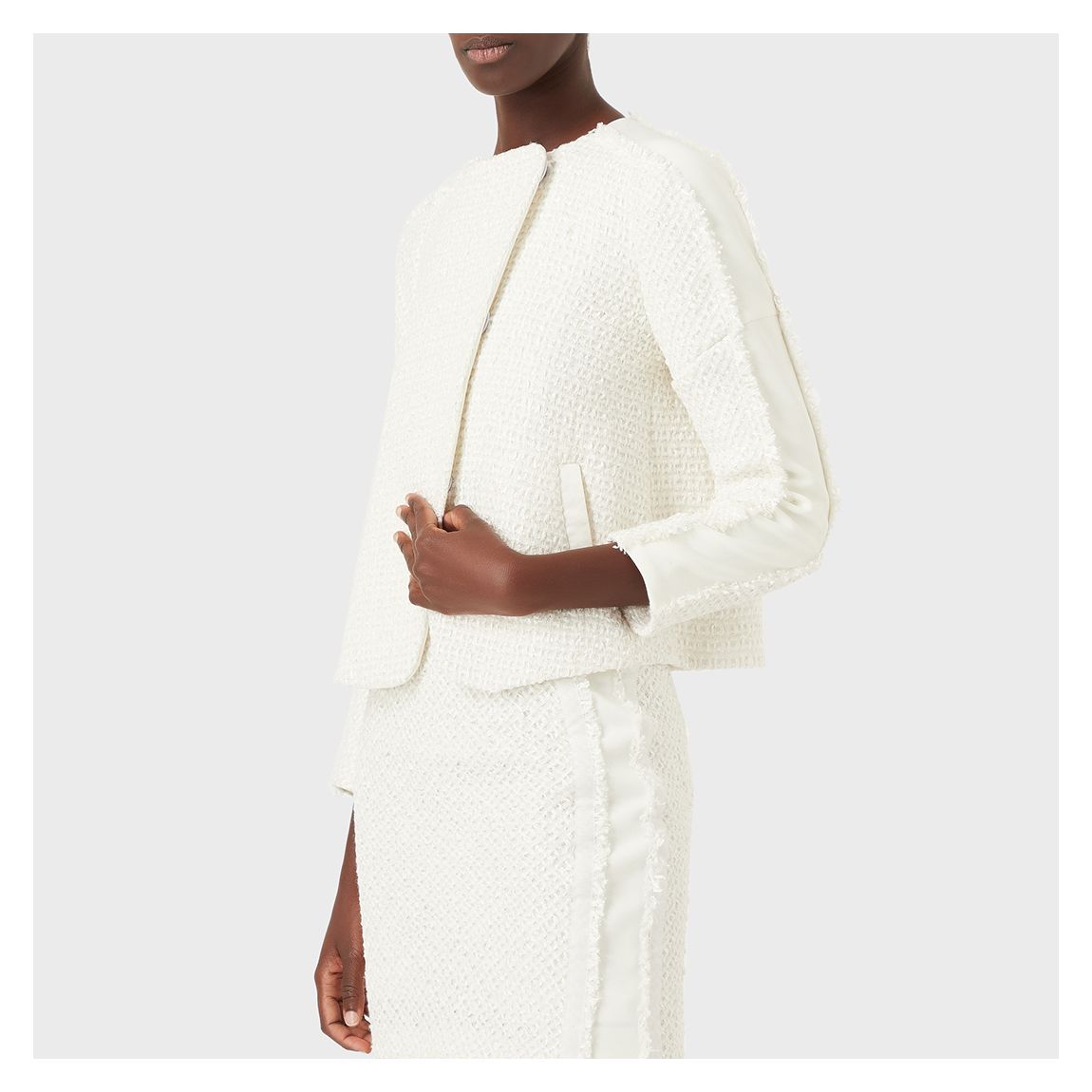 Cream textured Jacket main product photo
