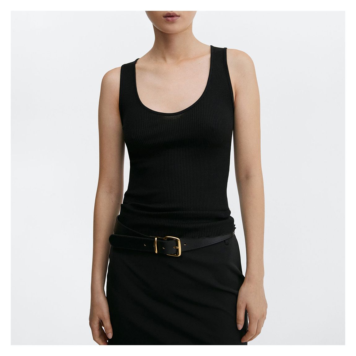 Black Blackberry Silk Top main product photo