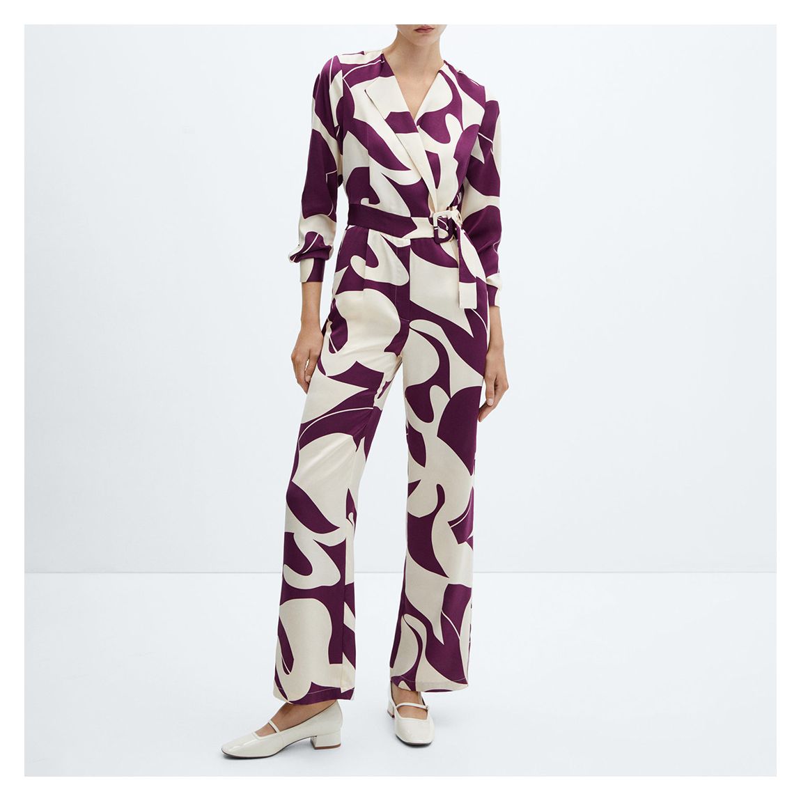 Red Printed Jumpsuit main product photo
