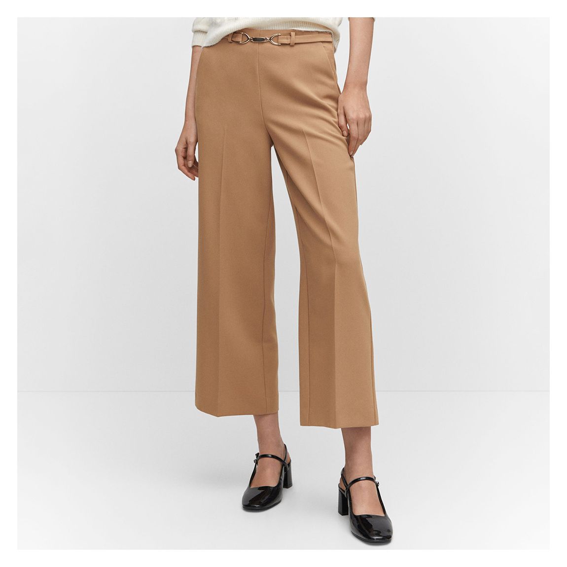 Brown Belt Culottes Trousers main product photo
