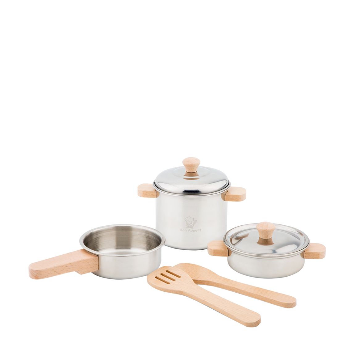 Metal Pan Wooden Set main product photo