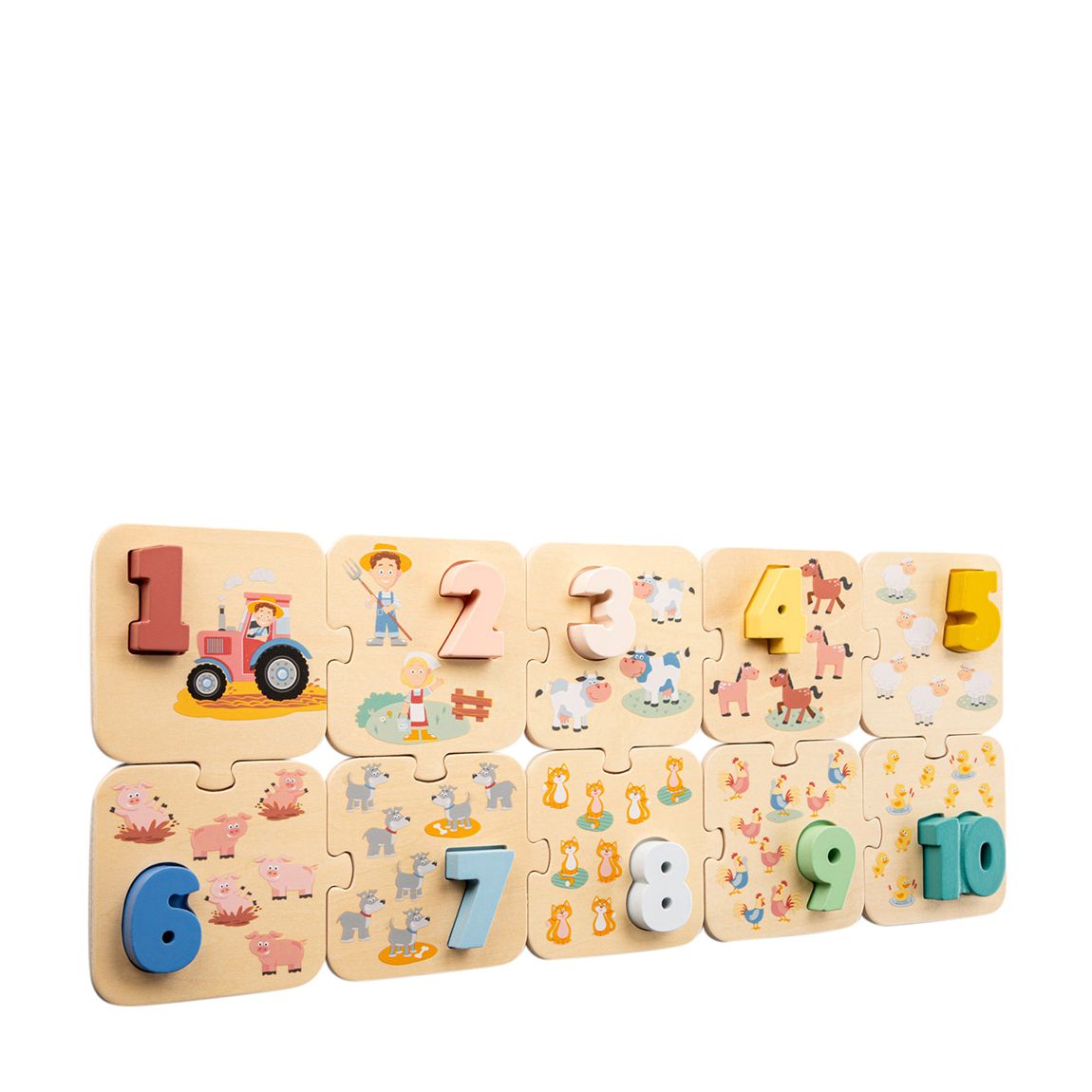 Number Farm Wooden Puzzle main product photo