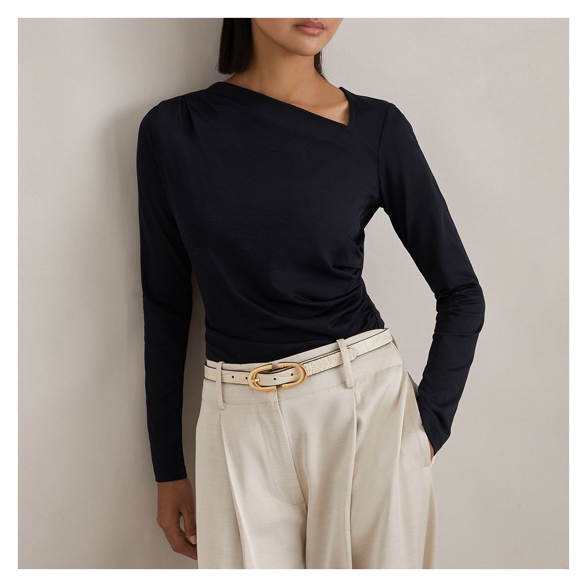 Navy Sandy Cut Out Top main product photo