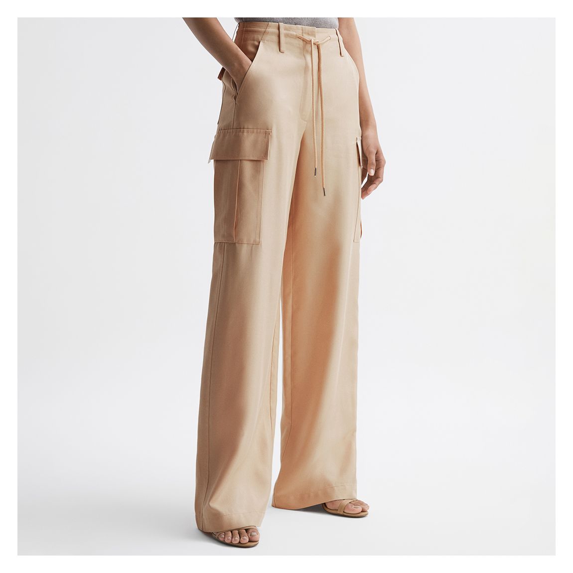 Nude Sian Wide Leg Combat Trousers main product photo