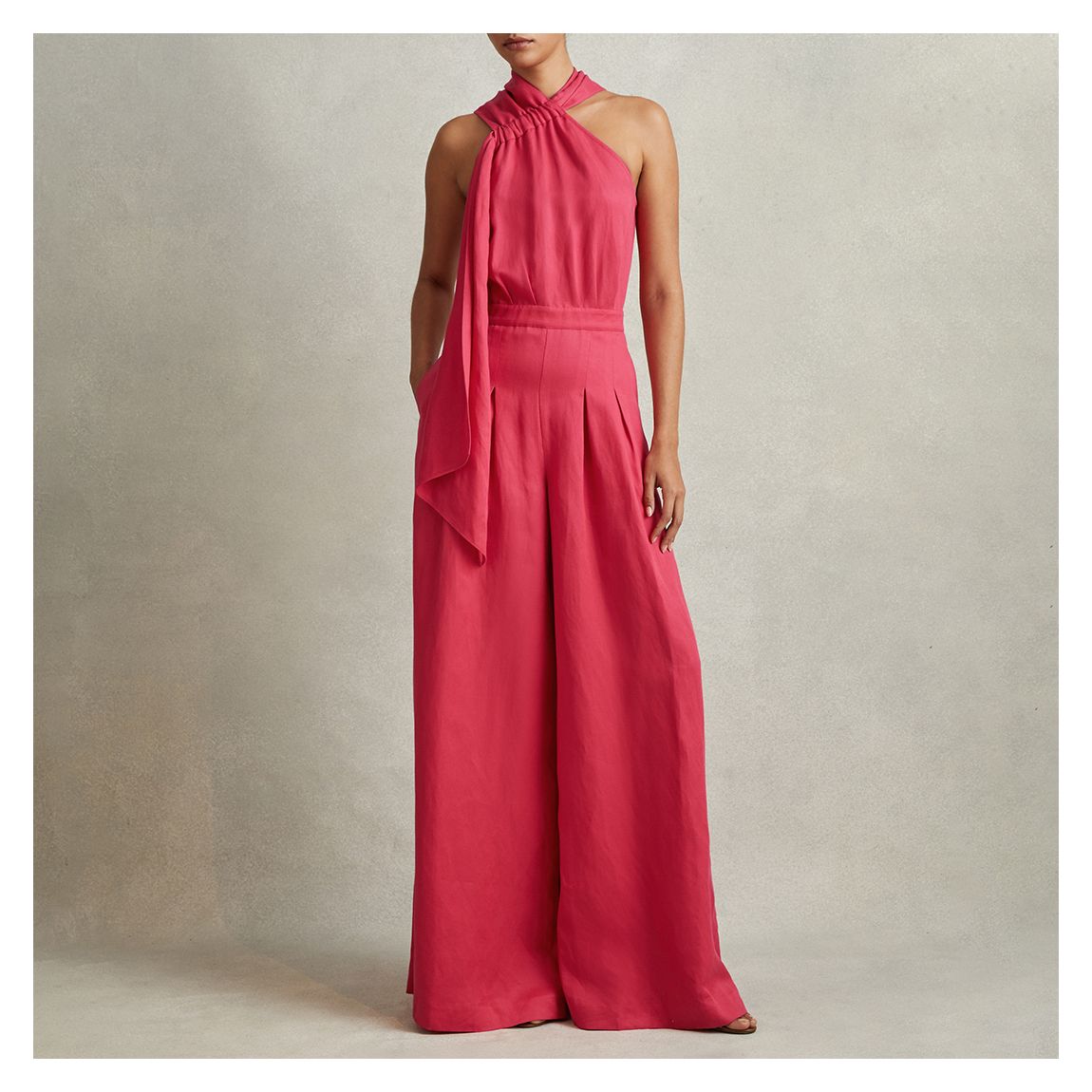Coral Selena Halter Jumpsuit main product photo