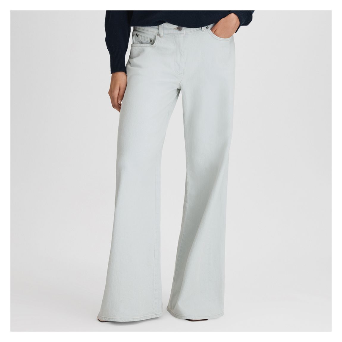 Light Blue Maize Flared Jeans main product photo