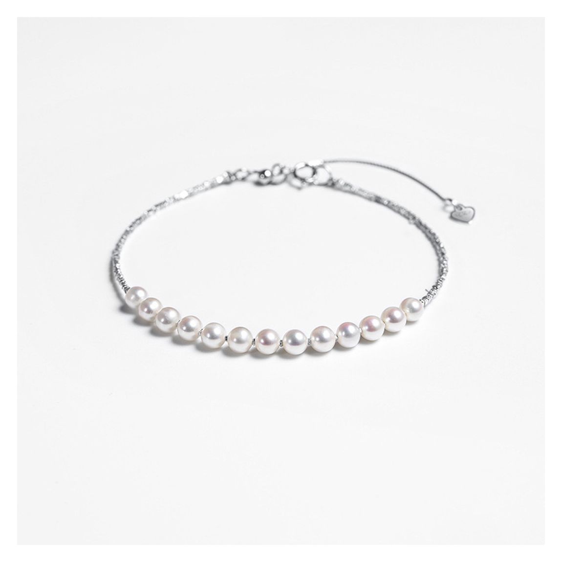 White Genuine Freshwater Pearl Bracelet main product photo
