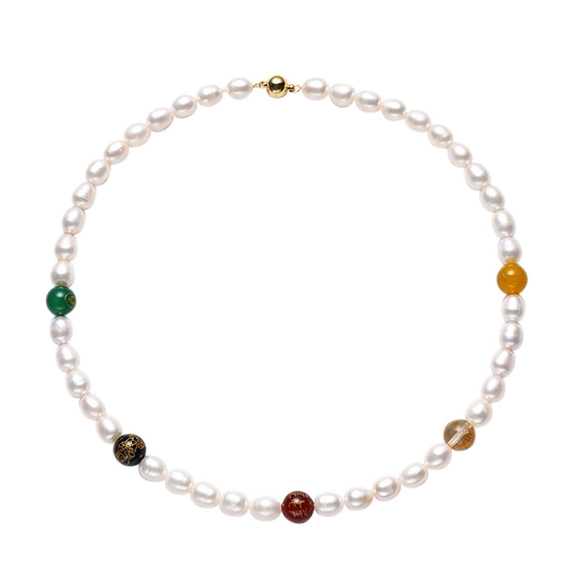 White Genuine Freshwater Pearl Necklace main product photo