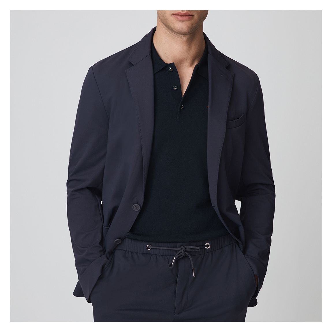 Navy Slip Stream Blazer main product photo