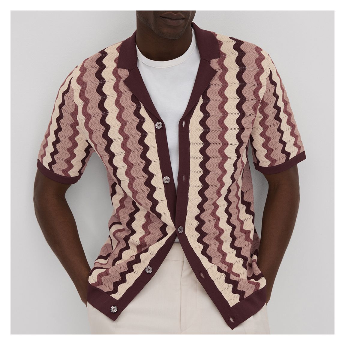 Multi Waves Button Down Shirt main product photo