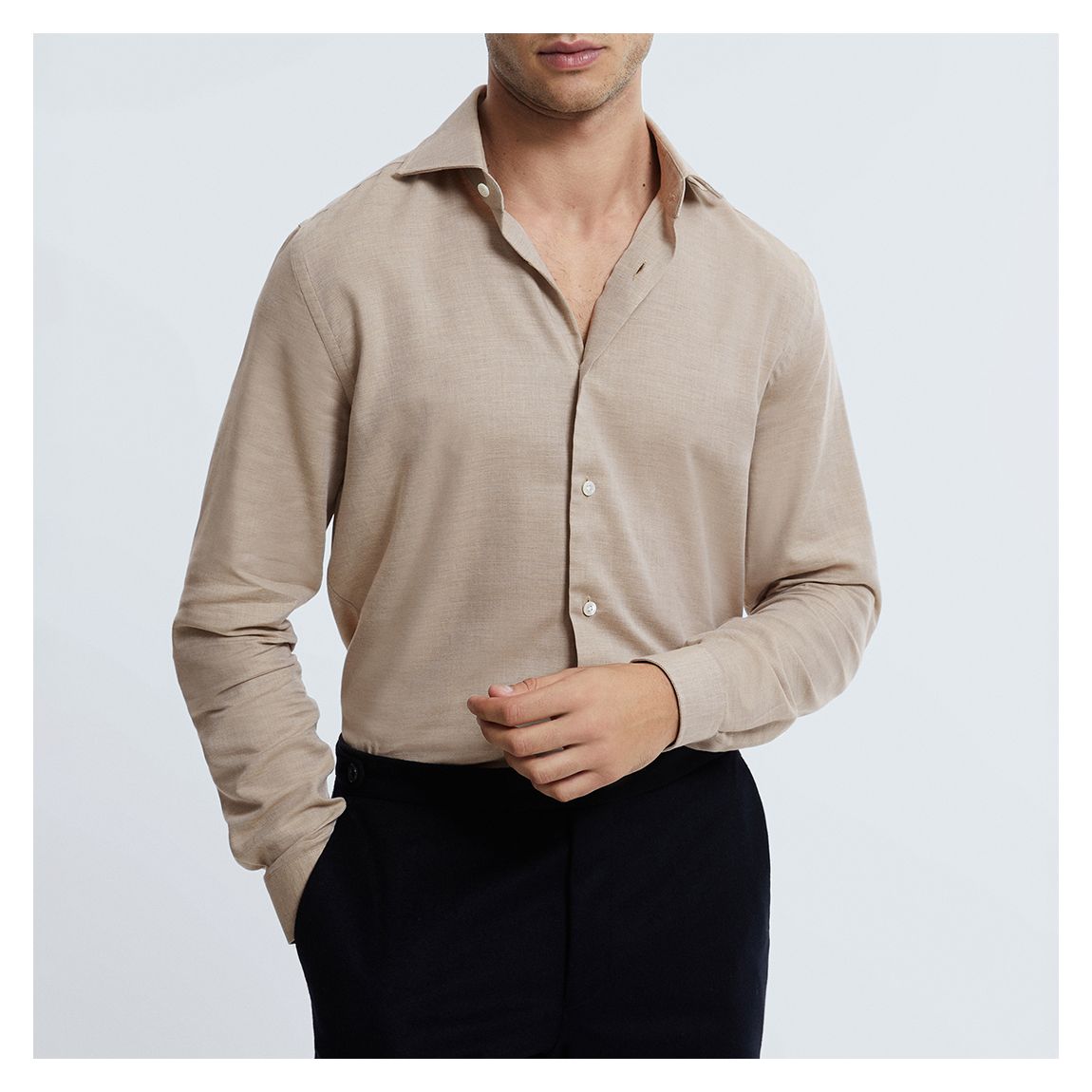Stone Croydon Cashmere Blend Shirt main product photo
