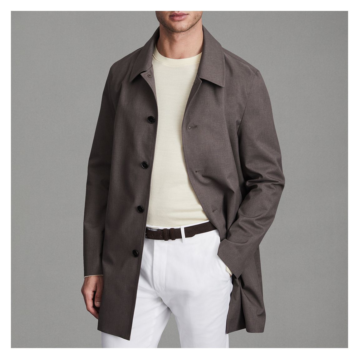 Brown Perrin Mac Coat main product photo