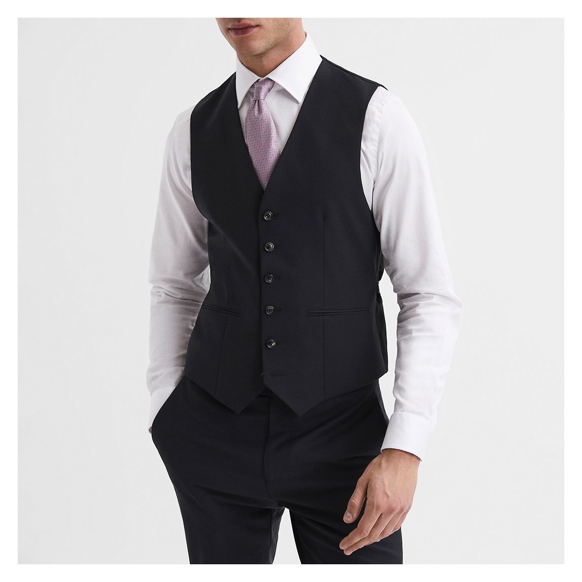 Black Hope Wool Blend Waistcoat main product photo