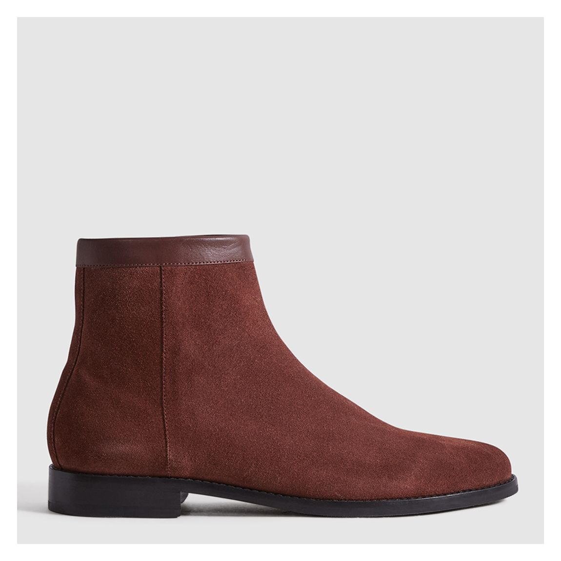 Brown Clay Suede Zip Up Boots main product photo