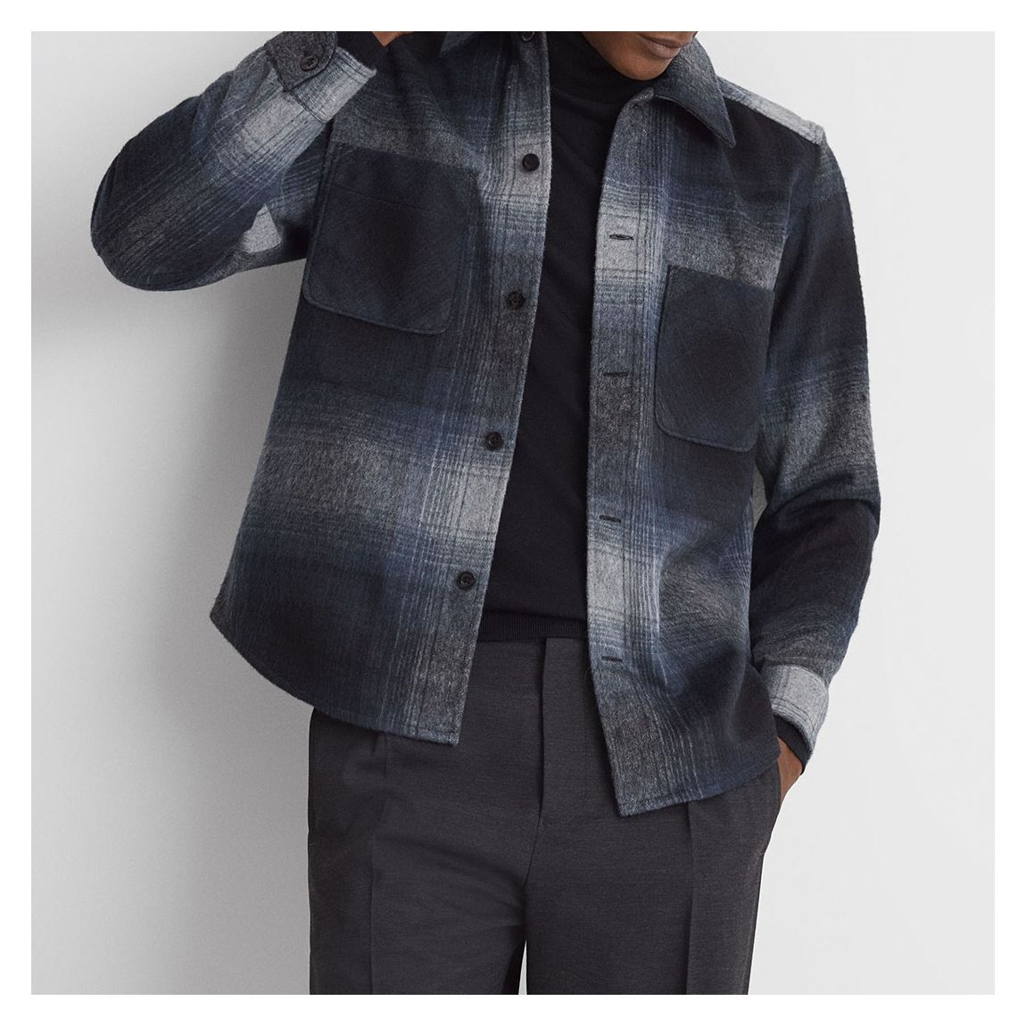Blue Idaho Brushed Check Shirt main product photo