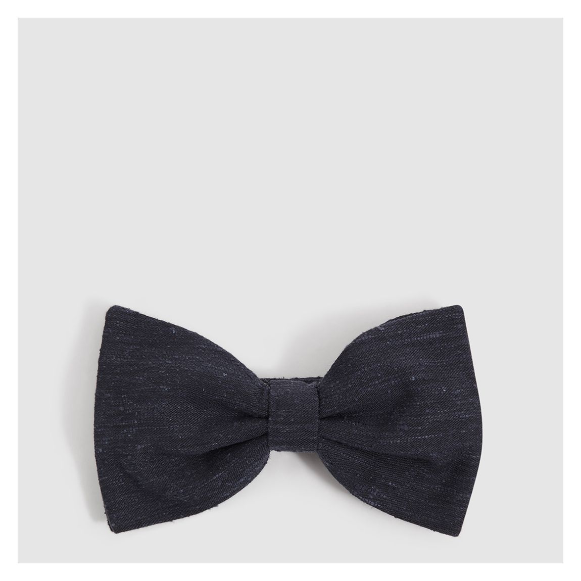 Navy Parma Textured Silk Blend Bow Tie main product photo