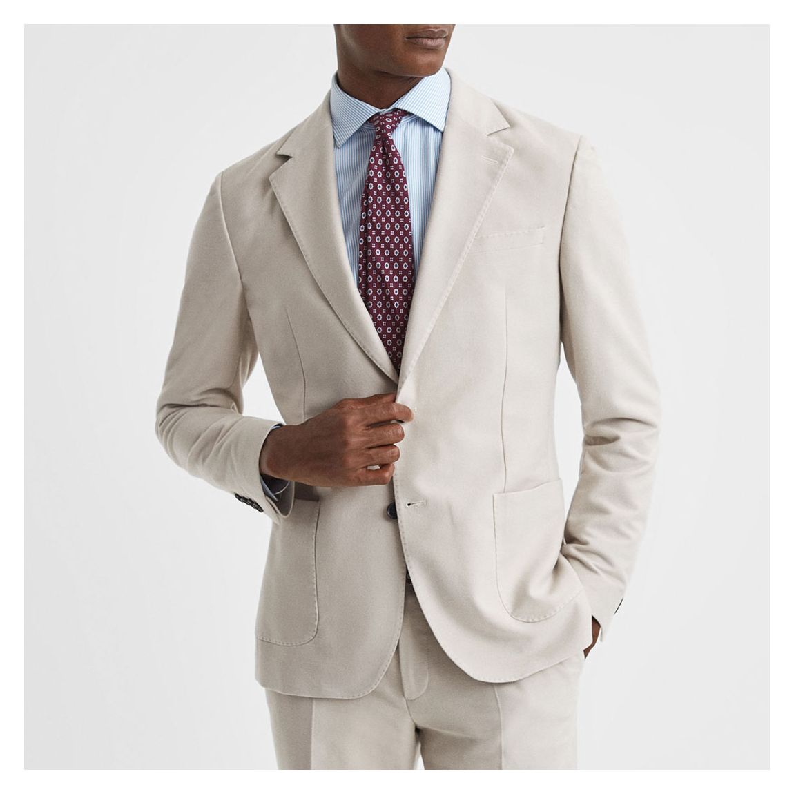 Stone Grove Notch Cotton Blend Blazer main product photo