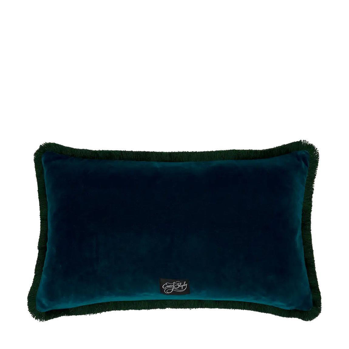 Odyssey Luxury Velvet Bolster Cushion 29x49cm, Peacock main product photo