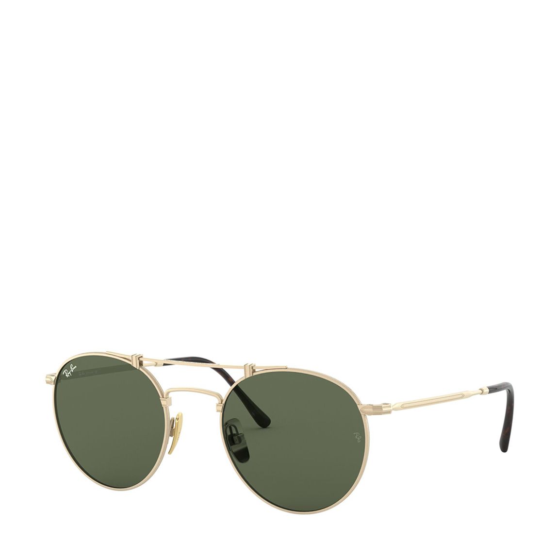 Brushed Demi Gloss White Titanium Sunglasses 50mm main product photo