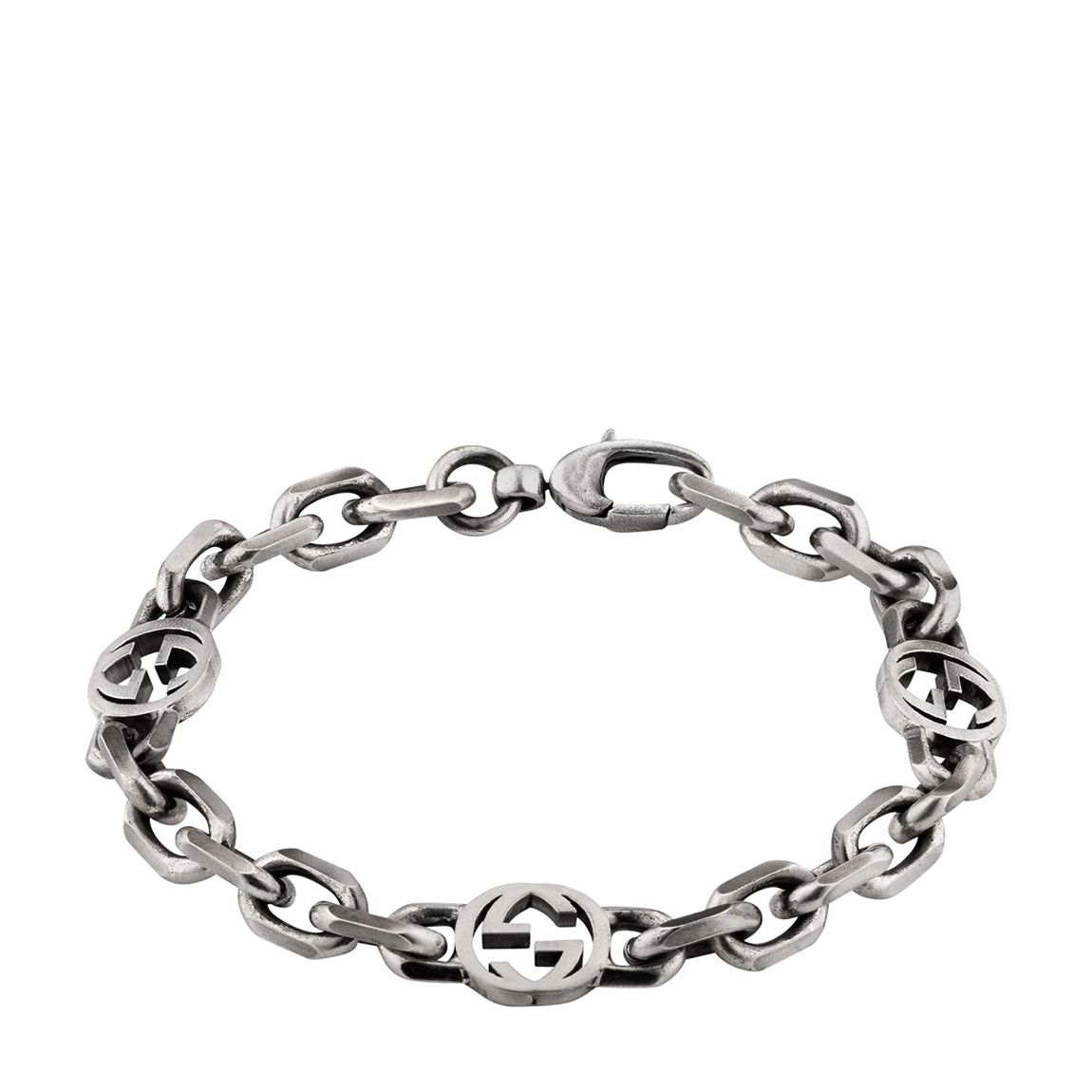 Gucci Sterling Silver Interlocking G Bracelet main product photo