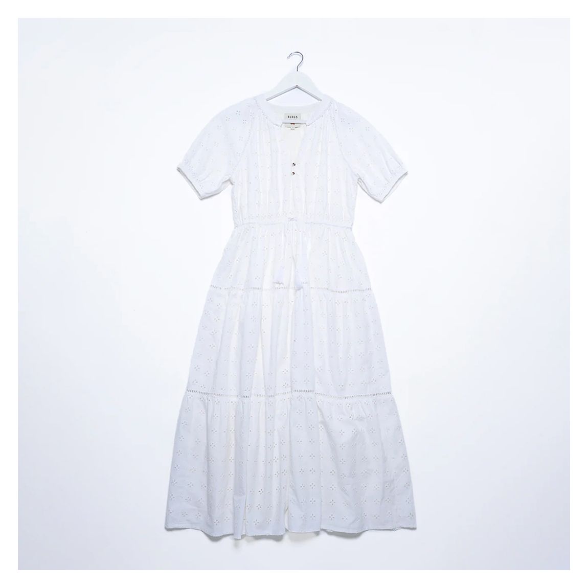 White Brooks Cotton Dress main product photo