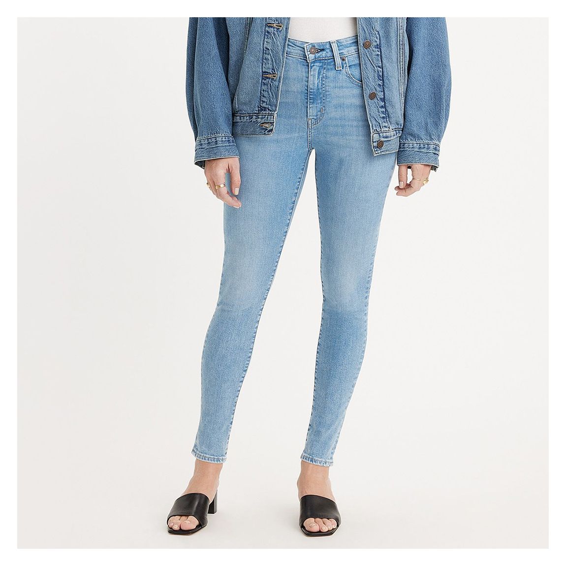 Light Blue 721™ High Rise Skinny Stretch Jeans main product photo