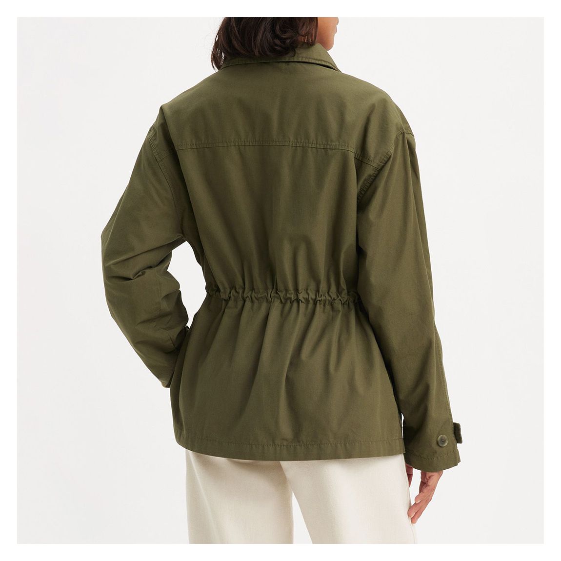 Khaki Classic Cotton Utility Jacket main product photo