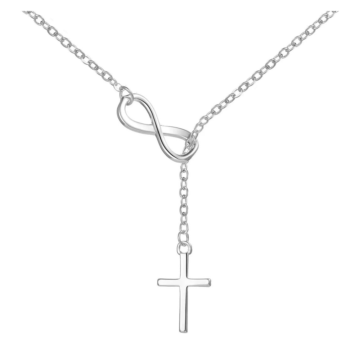 Silver Cross Necklace main product photo