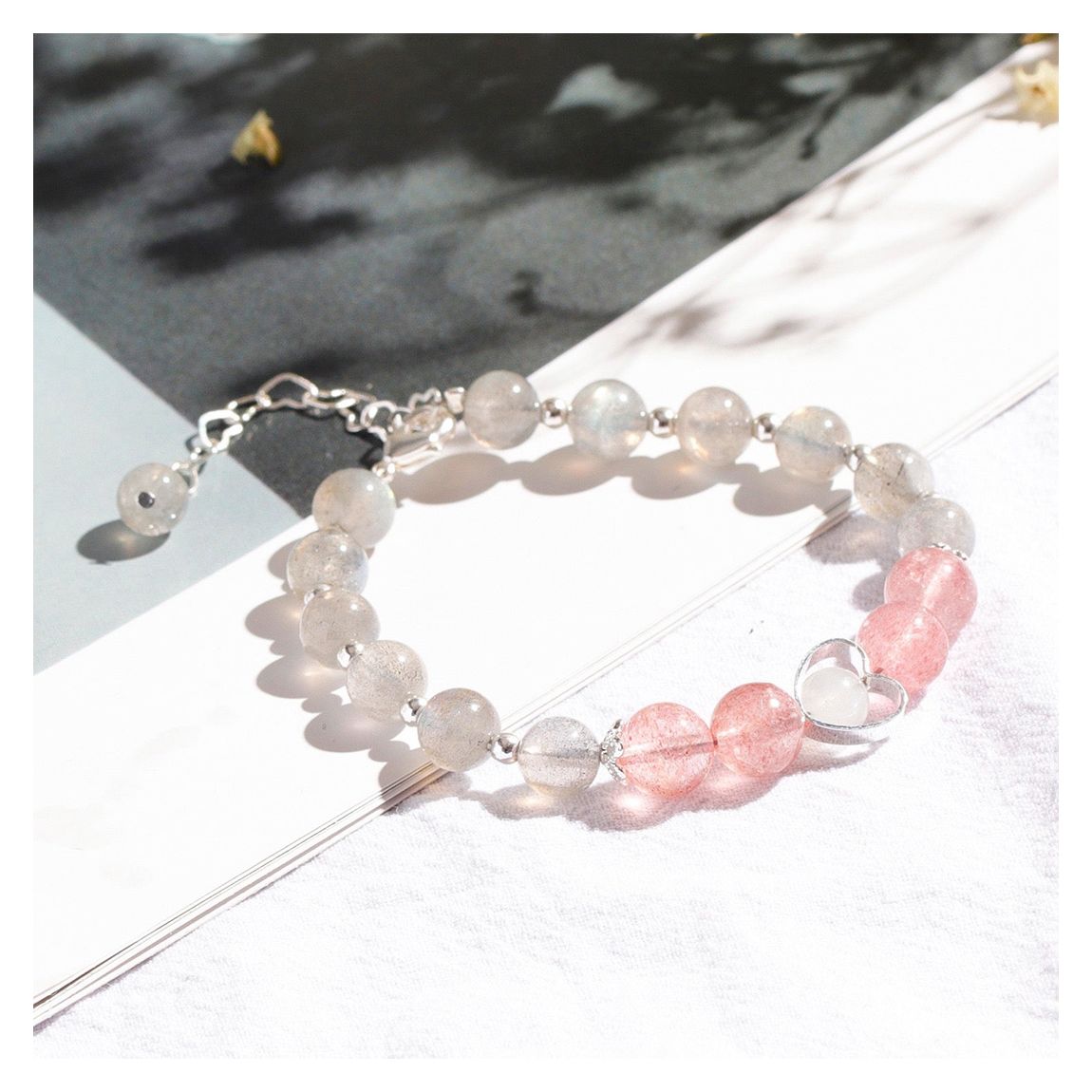 Natural Quartz Crystal Eartha Bracelet main product photo
