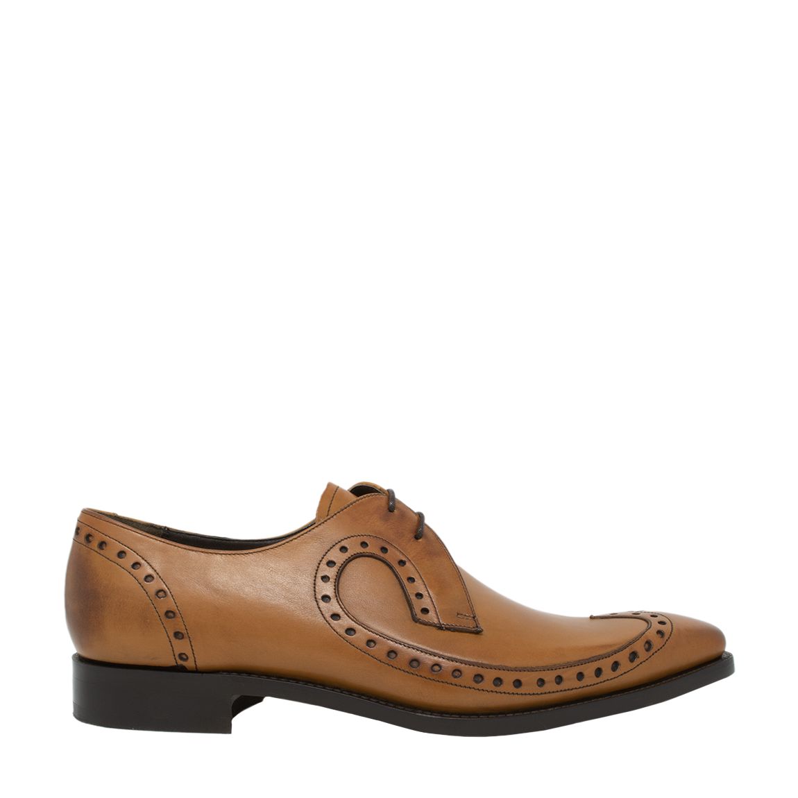 Brown Leather Woody Derby Shoe main product photo