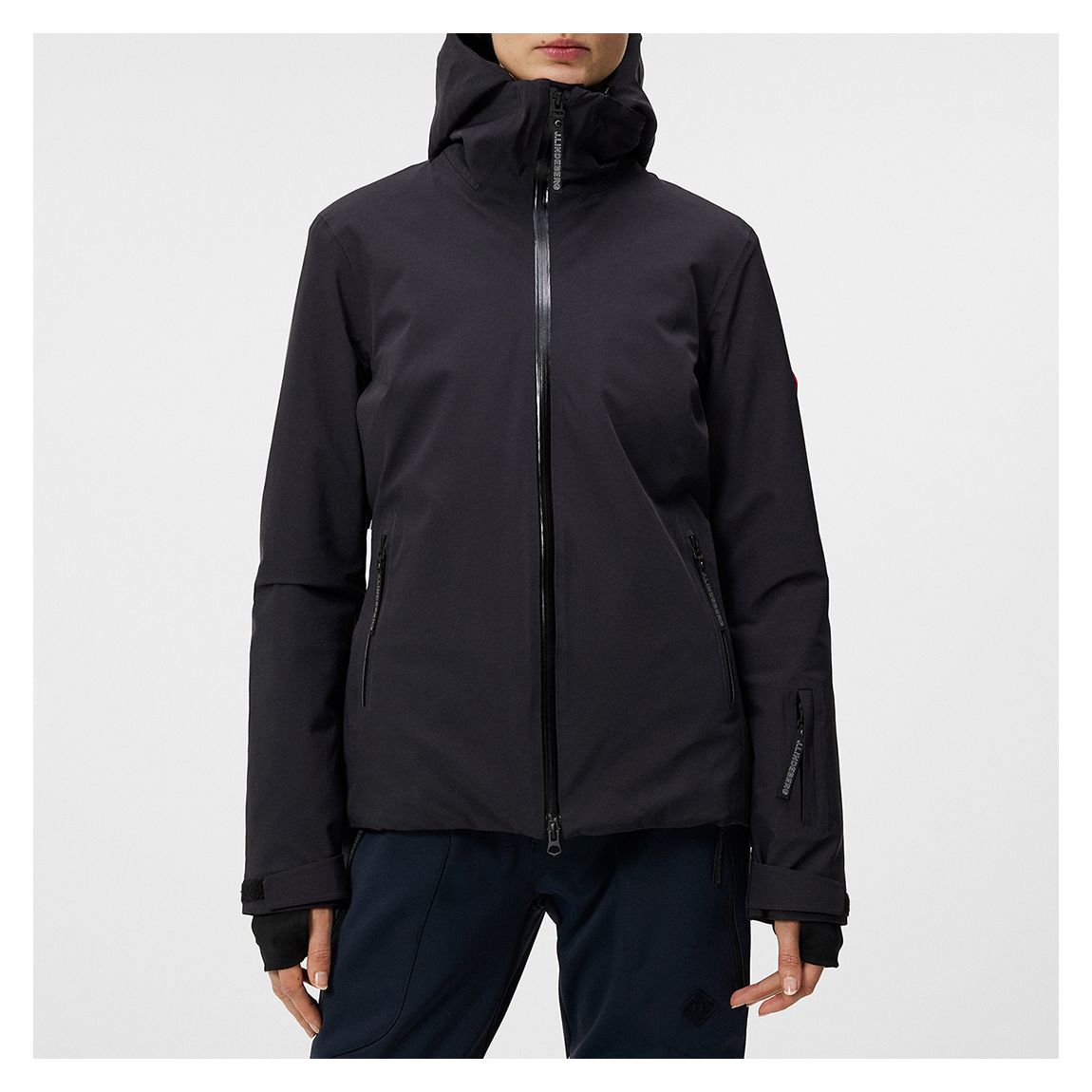 Black Womens Halo Waterproof Jacket main product photo