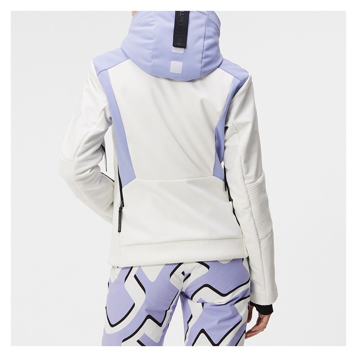White Womens/Purple Womens Stanford Waterproof Jacket main product photo