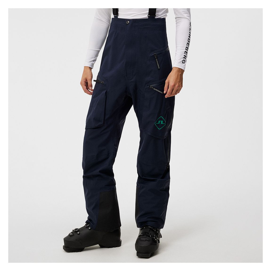 Navy Mens Aerial Bib Pro Waterproof Trousers main product photo