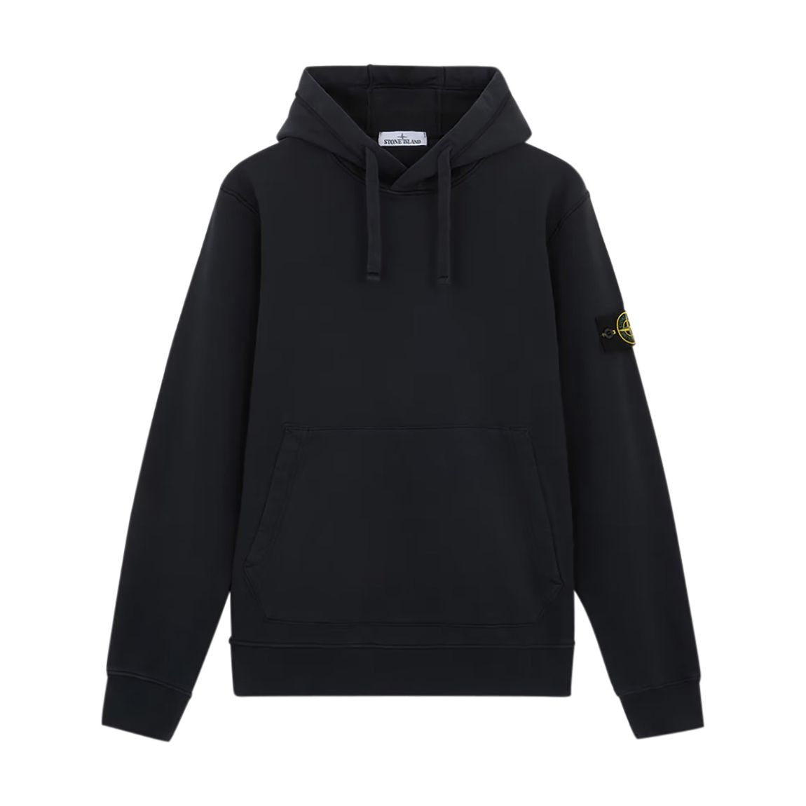 Navy Drawstring Fleece Cotton Hoodie main product photo