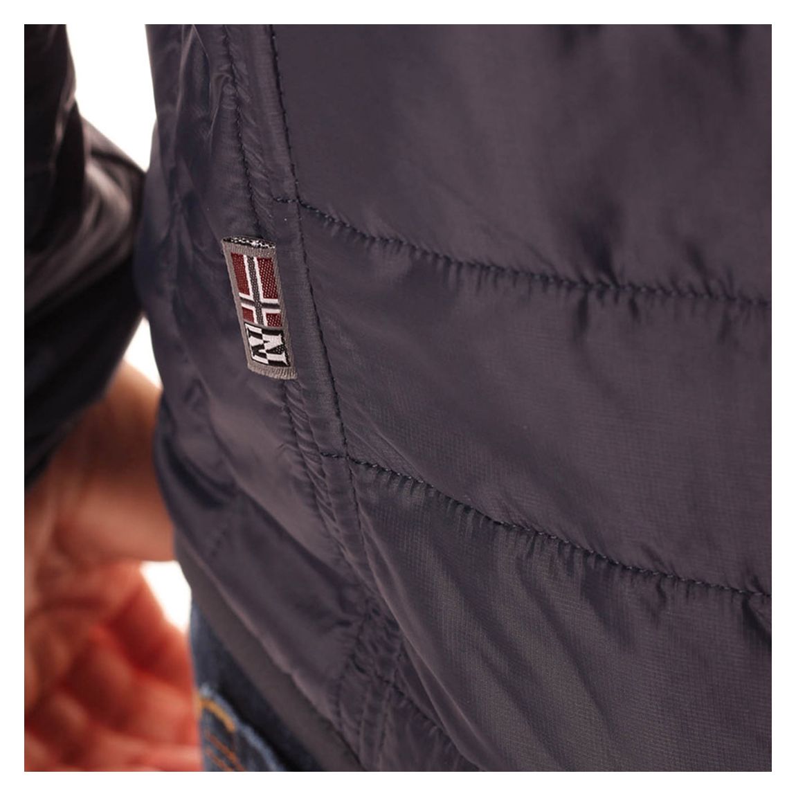 Grey Acalmar Quilted Jacket main product photo