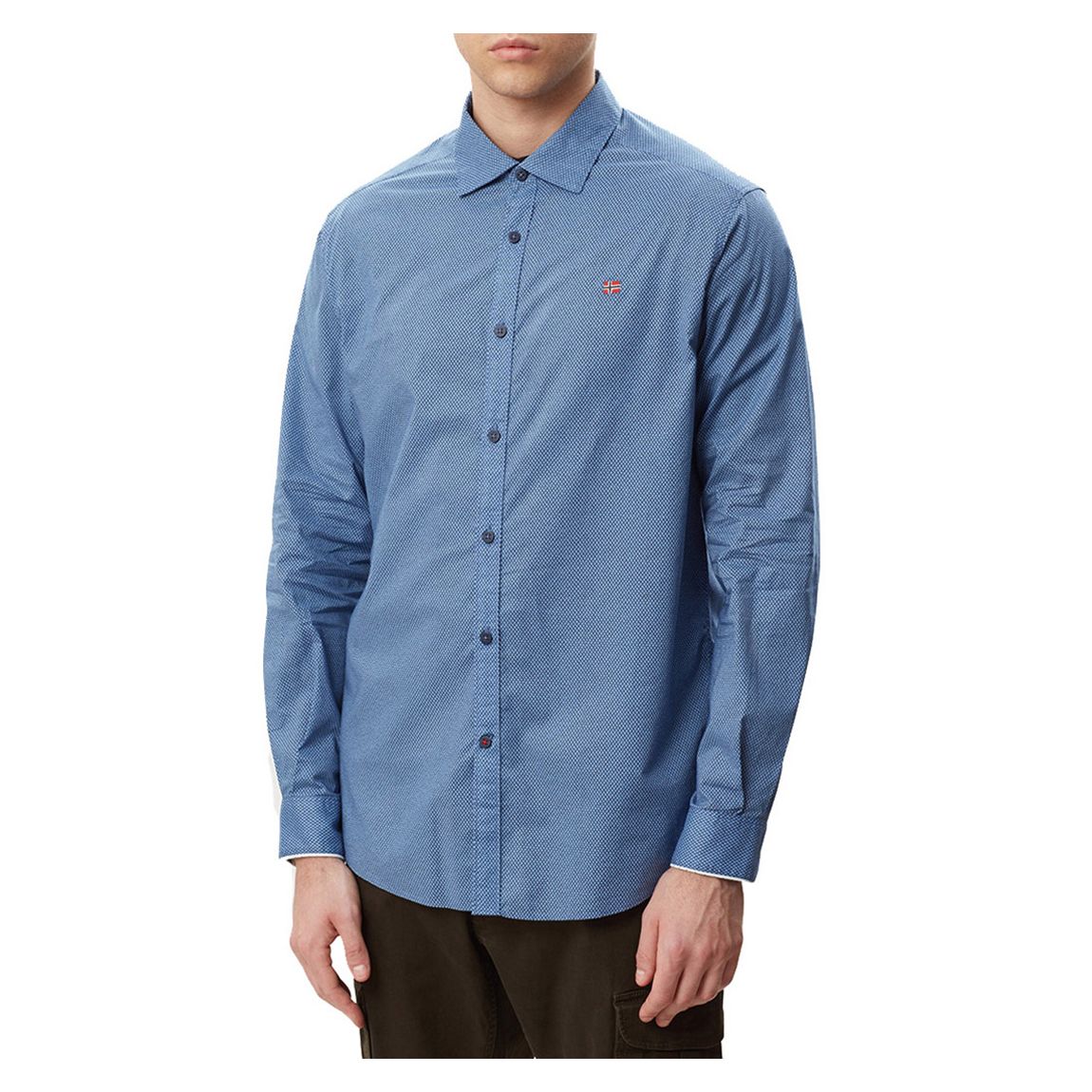 Blue Gasim Cotton Shirt main product photo