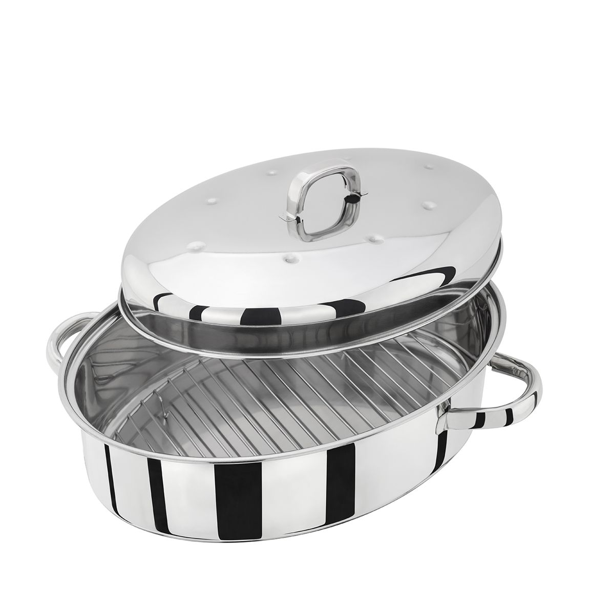 Judge Speciality Cookware, 35 x 25 x 15cm Oval Roaster with Rack main product photo