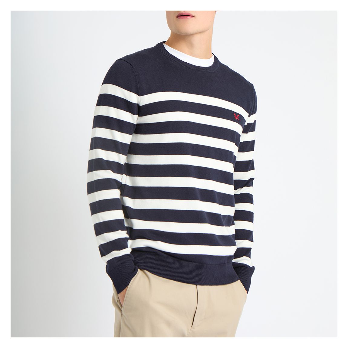 Navy/White Classic Stripe Jumper main product photo