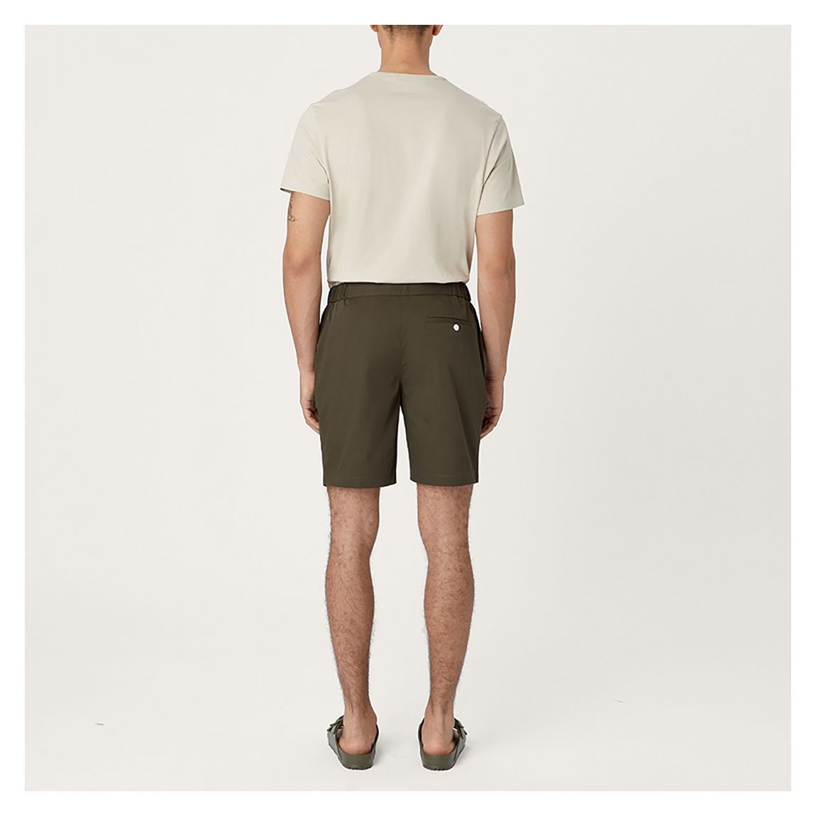 Khaki Cotton Shorts main product photo