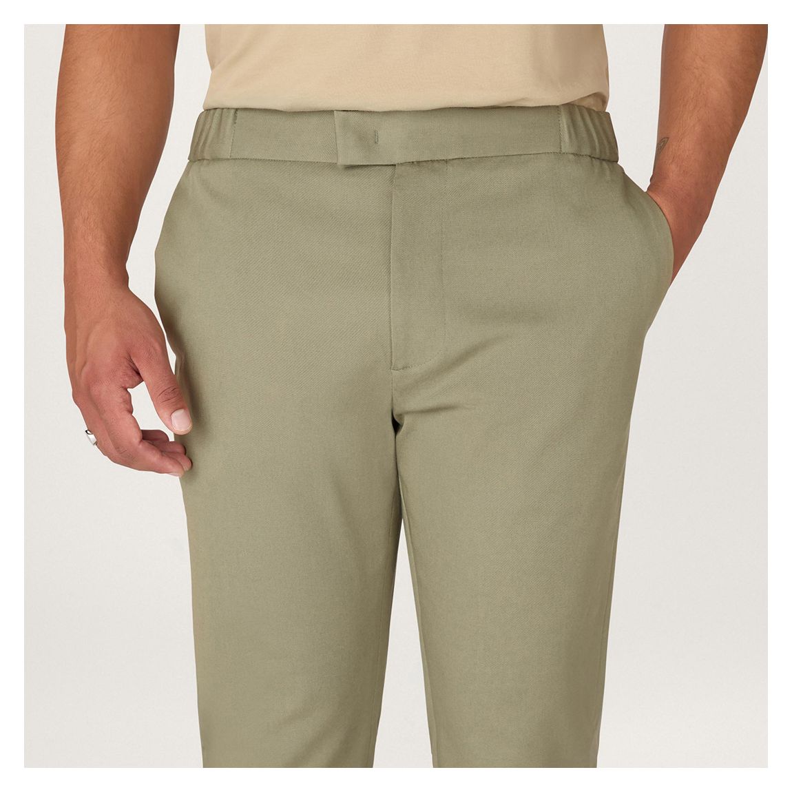 Sage 24 Heavyweight Slim Fit Cotton Trousers main product photo