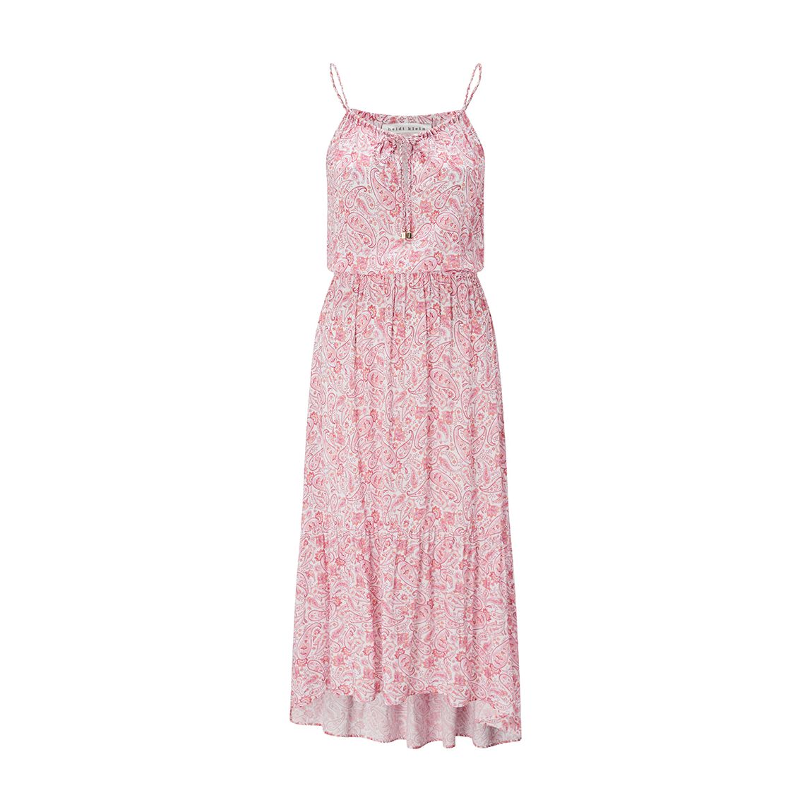 Muskmelon Bay Tie-Front Frill Dress main product photo