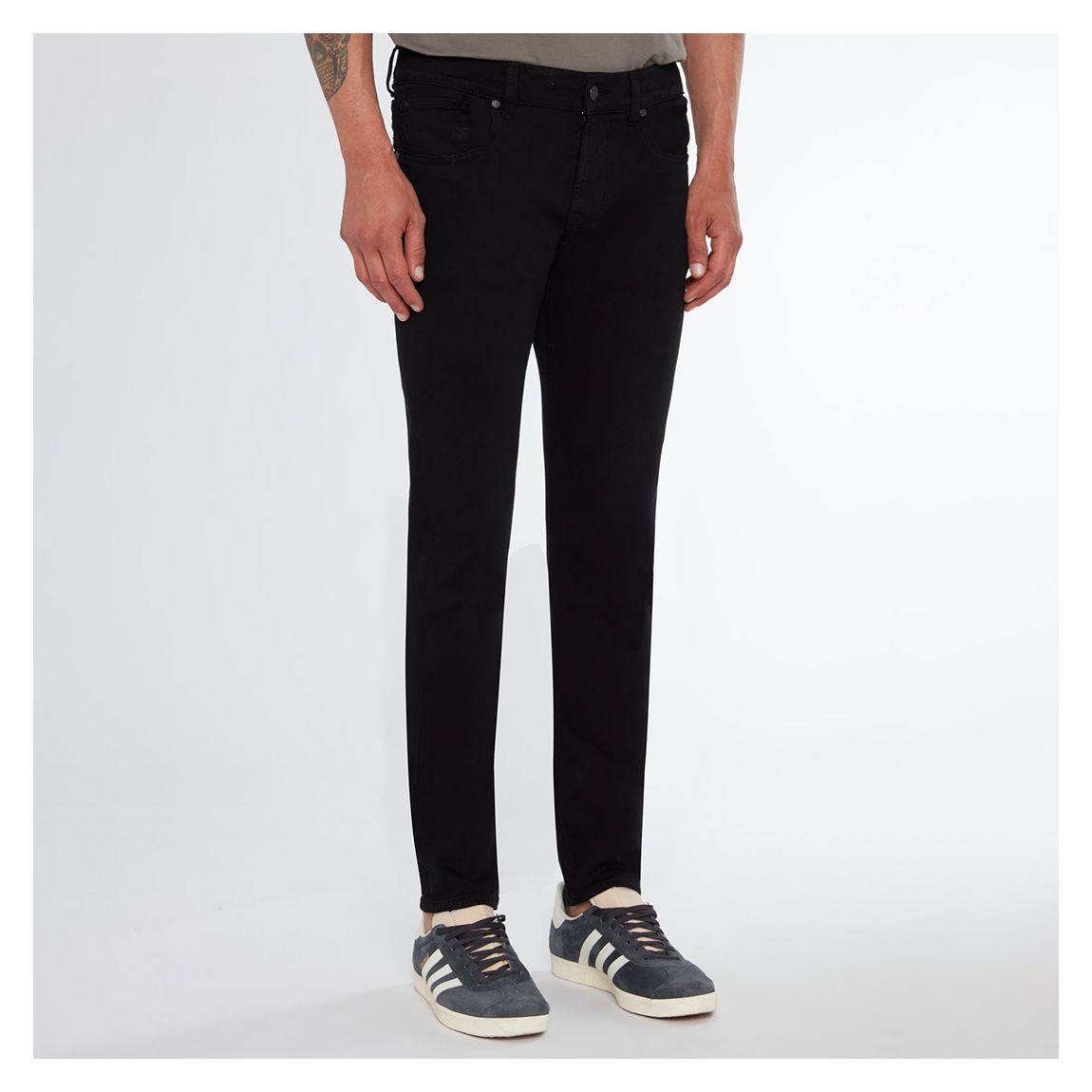 Black Slimmy Tapered Stretch Jeans main product photo